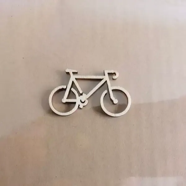 Wooden Bicycle Photo Prop Set – Natural Wooden Cartoon Bikes for Kids DIY Decor - Image 8
