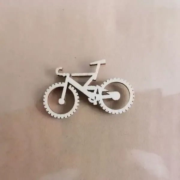 Wooden Bicycle Photo Prop Set – Natural Wooden Cartoon Bikes for Kids DIY Decor - Image 9