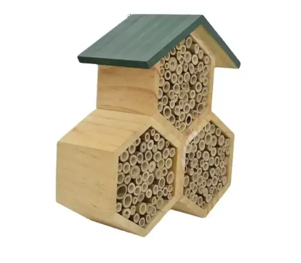 Wooden Insect Hotel, Bee House, Ladybug House – Solid Wood Outdoor Habitat - Image 4