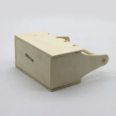 DIY Wooden Basket Blank for Kids Handcraft Painting and Clay Decoration – Mini Storage Box 12cm - 7