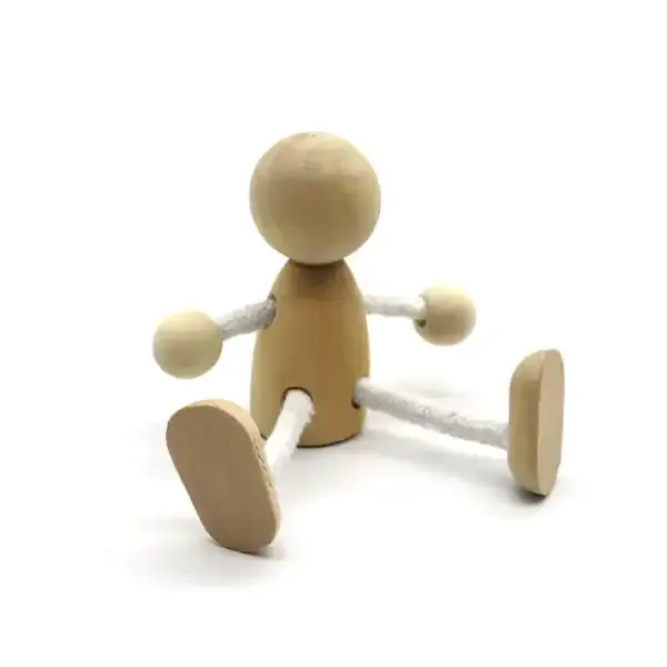 Simple Wooden Doll Figures DIY Painting Toy for Kids - Image 2
