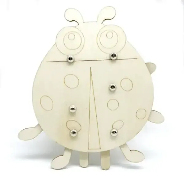 Wooden DIY Ladybug Craft Kit for Kids – 16x18cm Handcraft Painting Project - Image 5