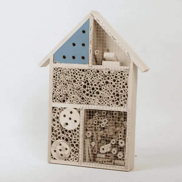 Painted Wooden Insect House & Bee Hotel for Garden Ornament - Image 3
