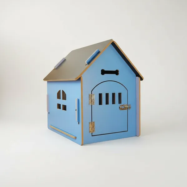 Detachable & Easy-Assemble Wooden Pet House – All-Season Indoor Outdoor Dog & Cat Kennel - Image 2