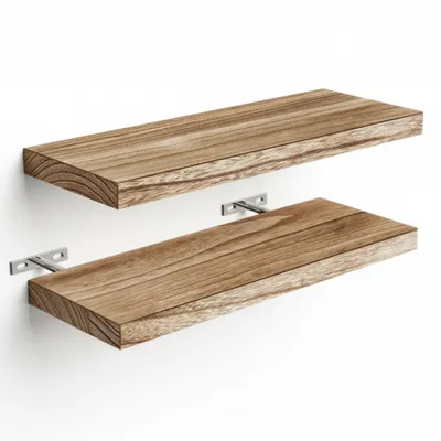 Home Wall Storage Wood Shelf Wall-Mounted Item Organizer Wood Display Shelf - 3