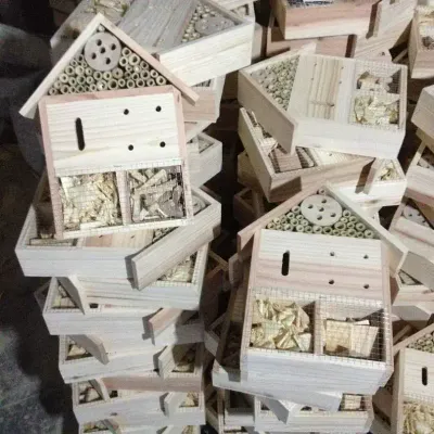 Wholesale Wooden Outdoor Garden Insect Hotel & Solid Wood Bug House - 1