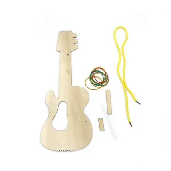 DIY Wooden Guitar Craft Kit for Kids – Painting and Decoration Set - Image 8