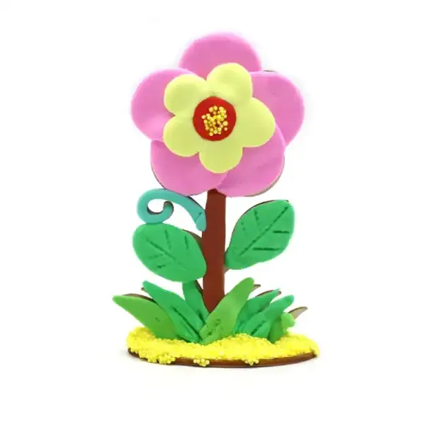 Wooden Flower Ornaments DIY Hand Painted Kids Craft Set - Image 5