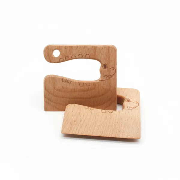 Wooden Kids Knives | Safe Kids Kitchen Tool for Fruit & Vegetable Slicing - Image 3