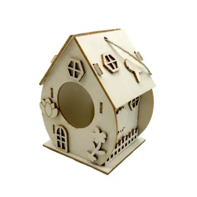 DIY Wooden Birdhouse Kit for Kids Painting and Assembly - 7