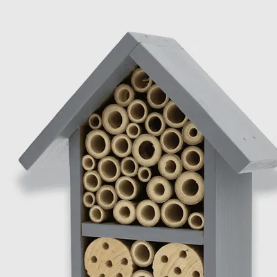 Wooden Insect Hotel Bee Nest House for Beneficial Garden Insects - 3