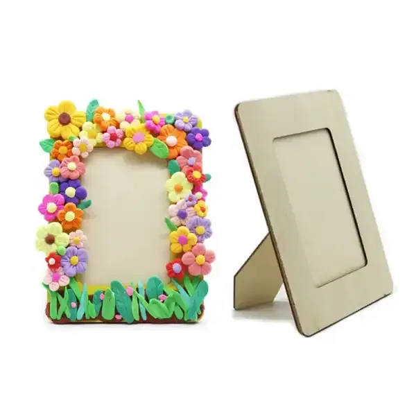 Children DIY Wooden Photo Frame Craft for Painting and Decoration - Image 4