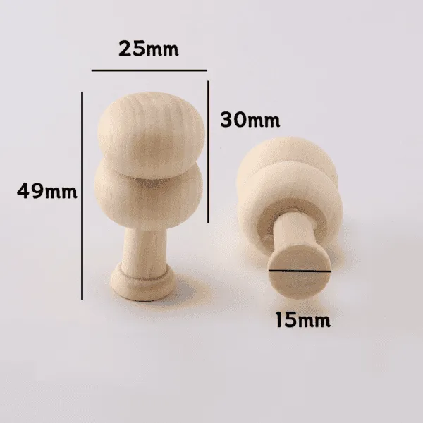 Wooden DIY Christmas Tree Craft Set for Kids – Unfinished Natural Wooden Forest Trees and Mushroom Figurines - Image 8