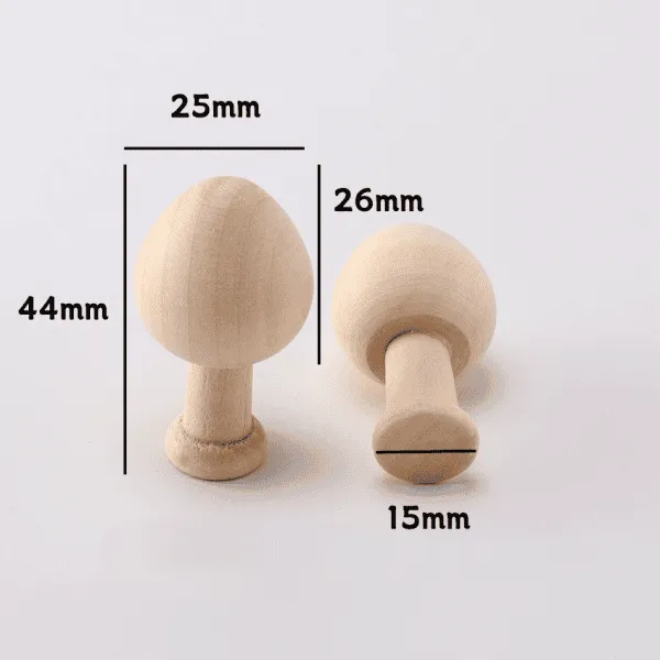 Wooden DIY Christmas Tree Craft Set for Kids – Unfinished Natural Wooden Forest Trees and Mushroom Figurines - Image 7