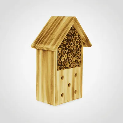 Wooden Insect House Small Craft Bee Hotel Hanging Bug Shelter Custom Made - 5
