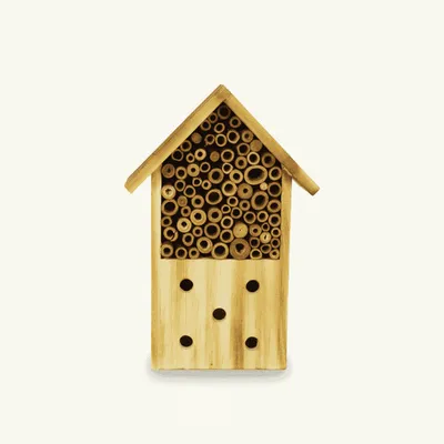 Wooden Insect House Small Craft Bee Hotel Hanging Bug Shelter Custom Made - 2