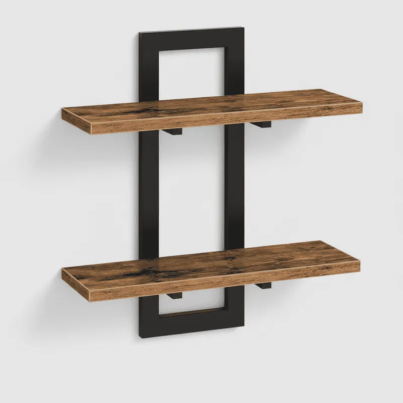 Rustic Farmhouse Wall Shelves Set – Solid Wood Floating Shelves for Living Room Decor & Storage - Image 6