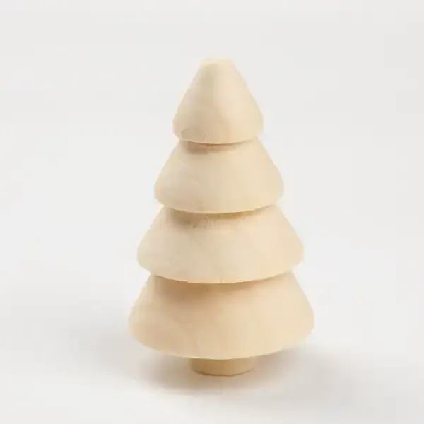 Natural Wood Christmas Tree DIY Painting Toy Set – Wooden Acorn and Tree Decorations for Kids, Bulk Wholesale - Image 7