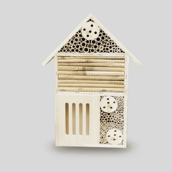Painted Wooden Insect House & Bee Hotel for Garden Ornament - Image 4