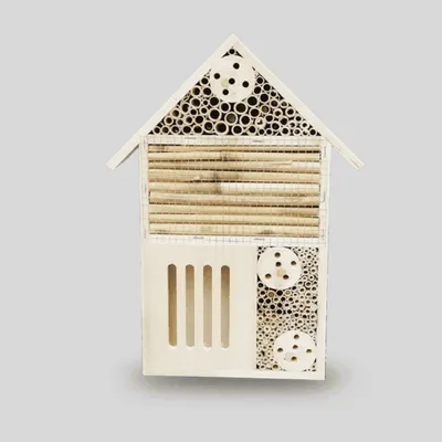 Painted Wooden Insect House & Bee Hotel for Garden Ornament - 4