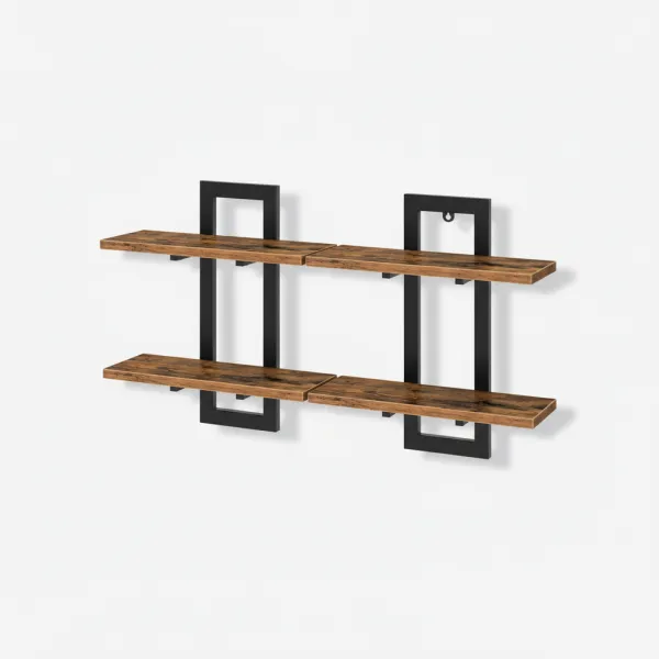 Industrial Wall Shelf – Bathroom & Backdrop Wall Mount Storage & Decor Bracket - Image 3