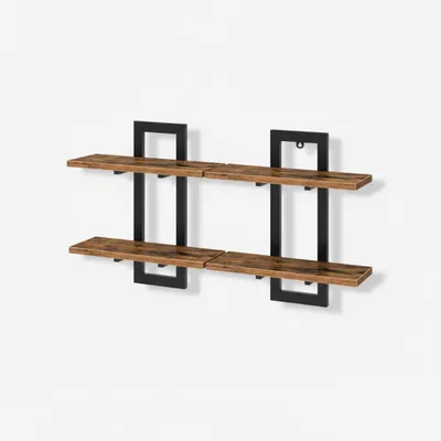 Industrial Wall Shelf – Bathroom & Backdrop Wall Mount Storage & Decor Bracket - 3