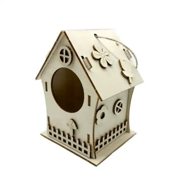 DIY Wooden Birdhouse Kit for Kids Painting and Assembly - Image 5