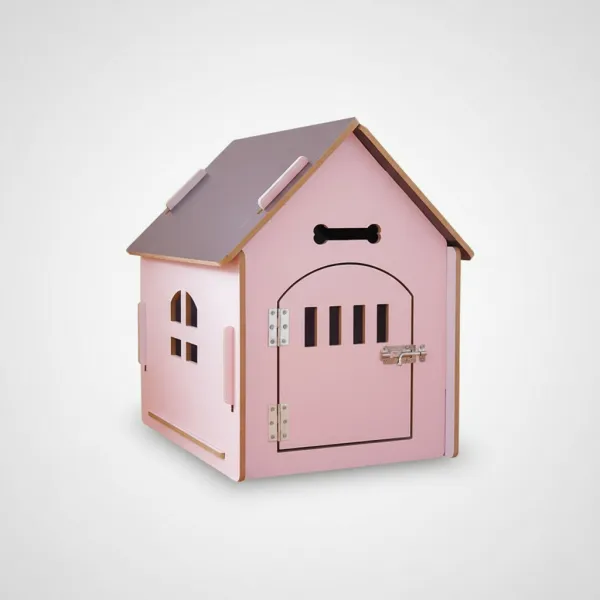 Detachable & Easy-Assemble Wooden Pet House – All-Season Indoor Outdoor Dog & Cat Kennel - Image 3