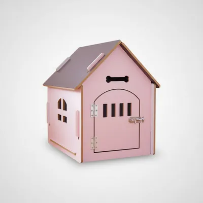 Detachable & Easy-Assemble Wooden Pet House – All-Season Indoor Outdoor Dog & Cat Kennel - 3