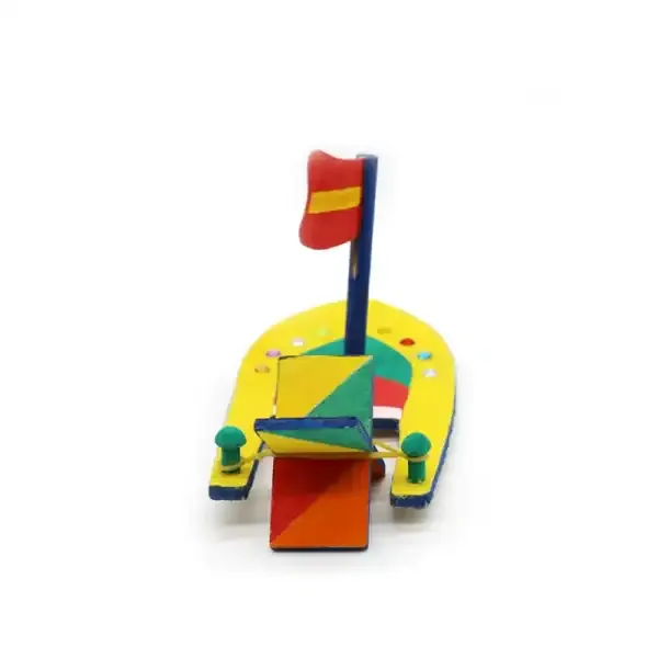 Wooden Sailboat Model DIY Painting Kit for Kids – Blank Wooden Boat Craft Set - Image 5