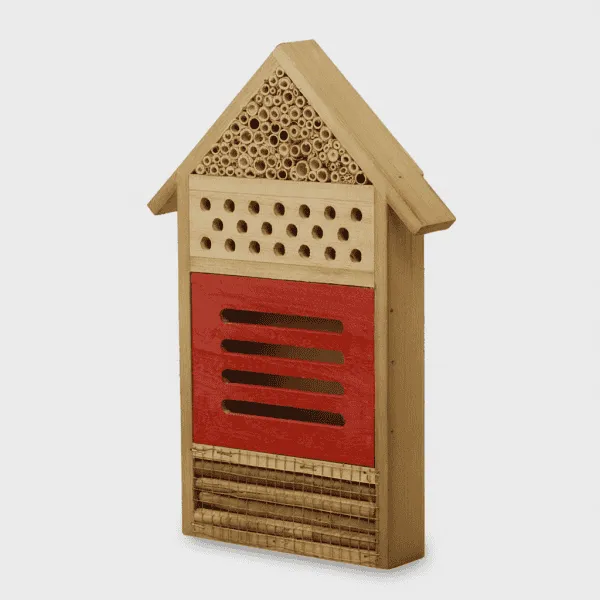 Painted Wooden Insect House & Bee Hotel for Garden Ornament - Image 2