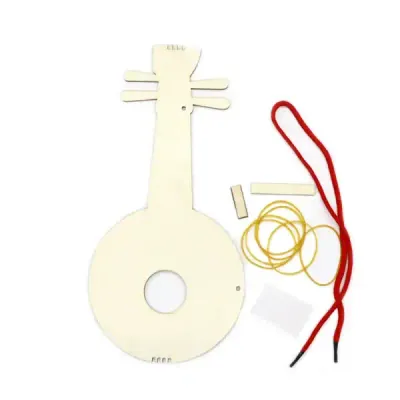 DIY Wooden Guitar Craft Kit for Kids – Painting and Decoration Set - 10