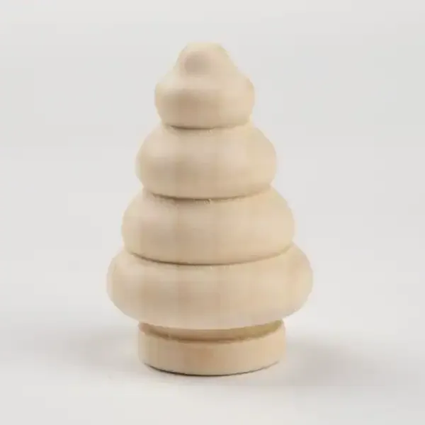 Natural Wood Christmas Tree DIY Painting Toy Set – Wooden Acorn and Tree Decorations for Kids, Bulk Wholesale - Image 8