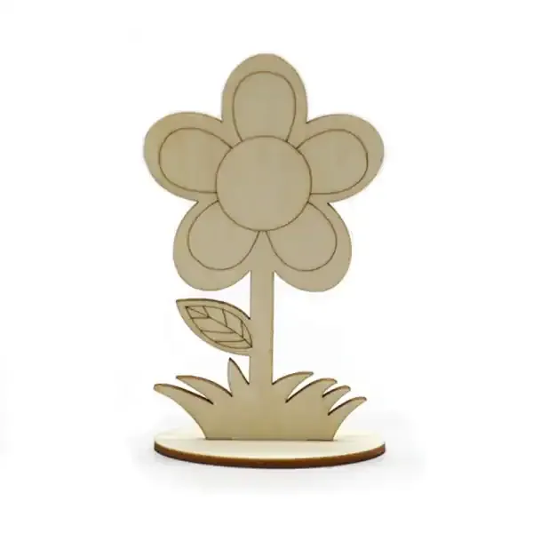 Wooden Flower Ornaments DIY Hand Painted Kids Craft Set - Image 9