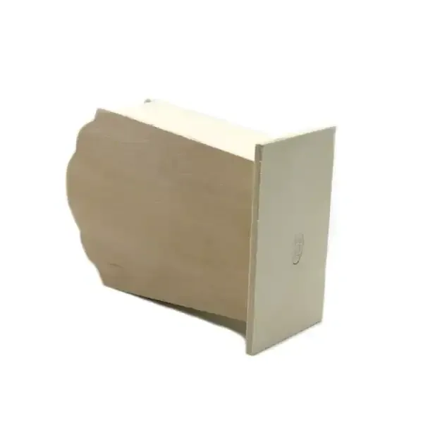 Wooden Fan-shaped Pen Holder Blank for Kids DIY Painting and Clay Craft - Image 4