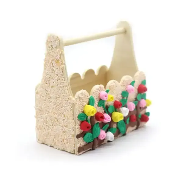 DIY Wooden Basket Blank for Kids Handcraft Painting and Clay Decoration – Mini Storage Box 12cm - Image 3