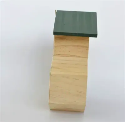 Wooden Insect Hotel, Bee House, Ladybug House – Solid Wood Outdoor Habitat - 2