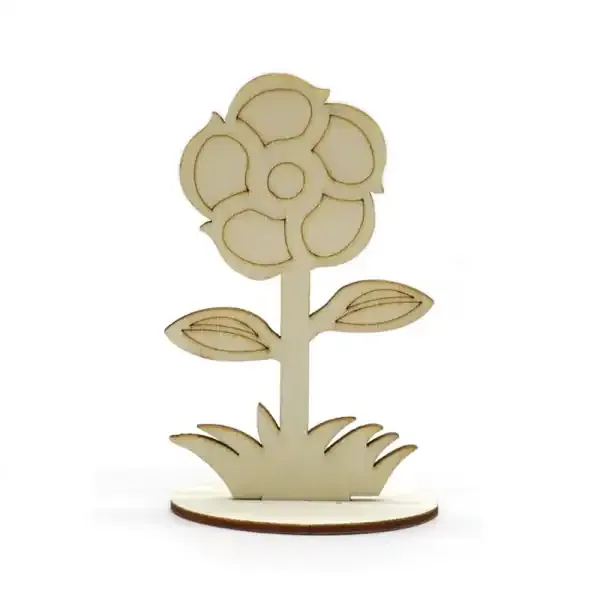 Wooden Flower Ornaments DIY Hand Painted Kids Craft Set - Image 10