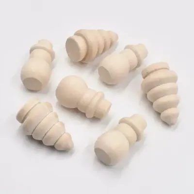 Wooden Christmas Tree and Snowman Figurines DIY Painting Craft Set - 3