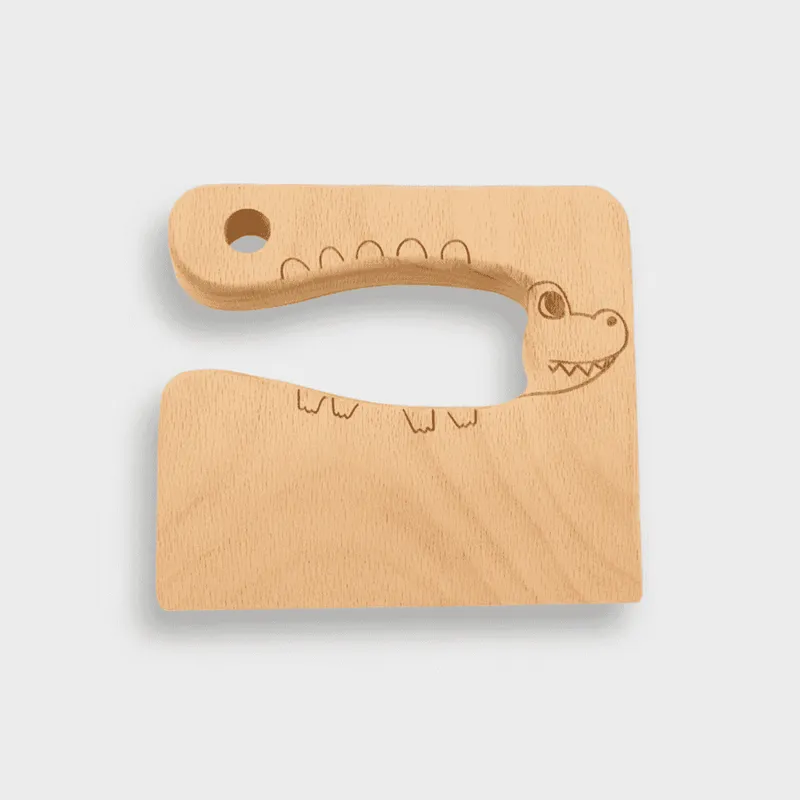 Wooden Kids Knives | Safe Kids Kitchen Tool for Fruit & Vegetable Slicing - Image 6