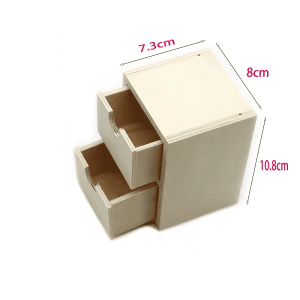 Wooden Drawer Box Unfinished for Kids DIY Painting and Craft - Image 2