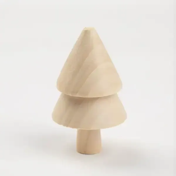 Natural Wood Christmas Tree DIY Painting Toy Set – Wooden Acorn and Tree Decorations for Kids, Bulk Wholesale - Image 6