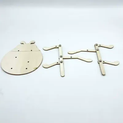 Wooden DIY Ladybug Craft Kit for Kids – 16x18cm Handcraft Painting Project - 4