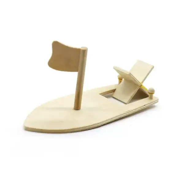 Wooden Sailboat Model DIY Painting Kit for Kids – Blank Wooden Boat Craft Set - Image 6