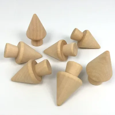 Solid Wood Wooden Blank Tree for DIY Painting Crafts & Creative Desktop Decor - 3