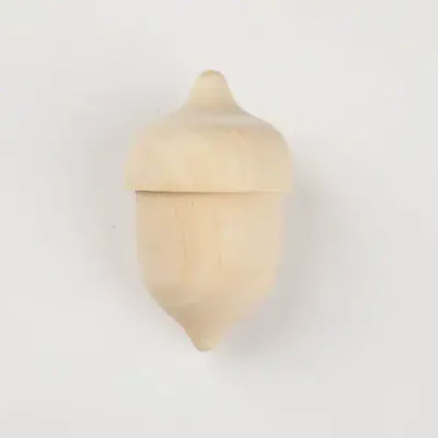 Natural Wood Christmas Tree DIY Painting Toy Set – Wooden Acorn and Tree Decorations for Kids, Bulk Wholesale - 9