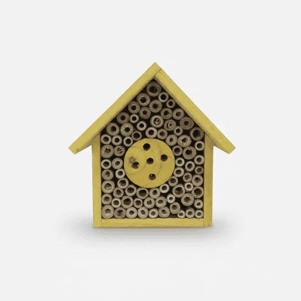 Wooden Insect House Outdoor Garden Decor Solitary Bee Hotel Pollinator Habitat - Image 2