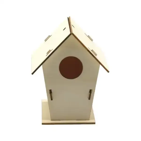 Handmade Wooden Birdhouse DIY Painting Kit for Kids Outdoor Hanging Bird Cage - Image 5