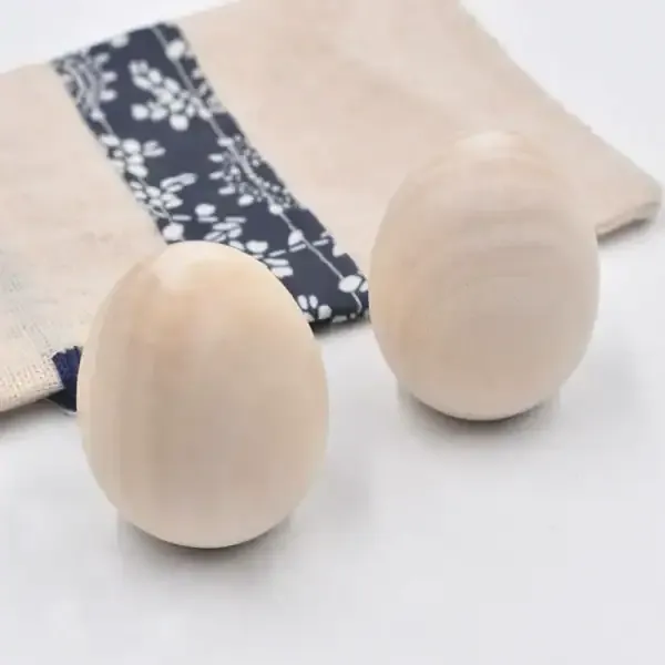 DIY Wooden Eggs for Painting – 35x46mm Handcrafted Craft Eggs for Kids, Easter, and Home Decoration - Image 2