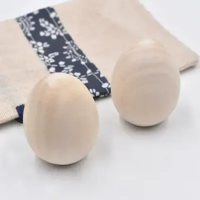 DIY Wooden Eggs for Painting – 35x46mm Handcrafted Craft Eggs for Kids, Easter, and Home Decoration - 2